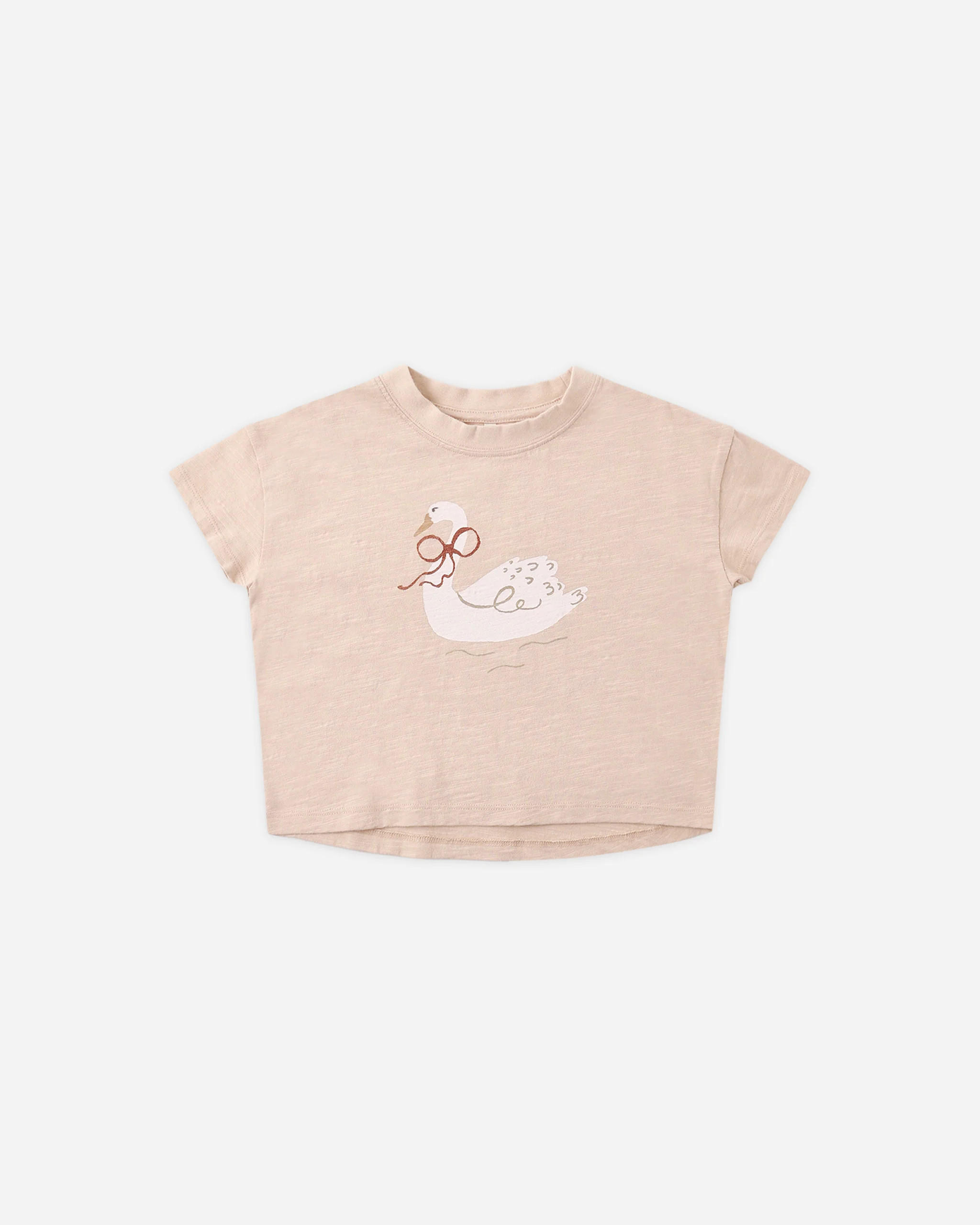 Boxy Tee Swan | Rylee + Cru