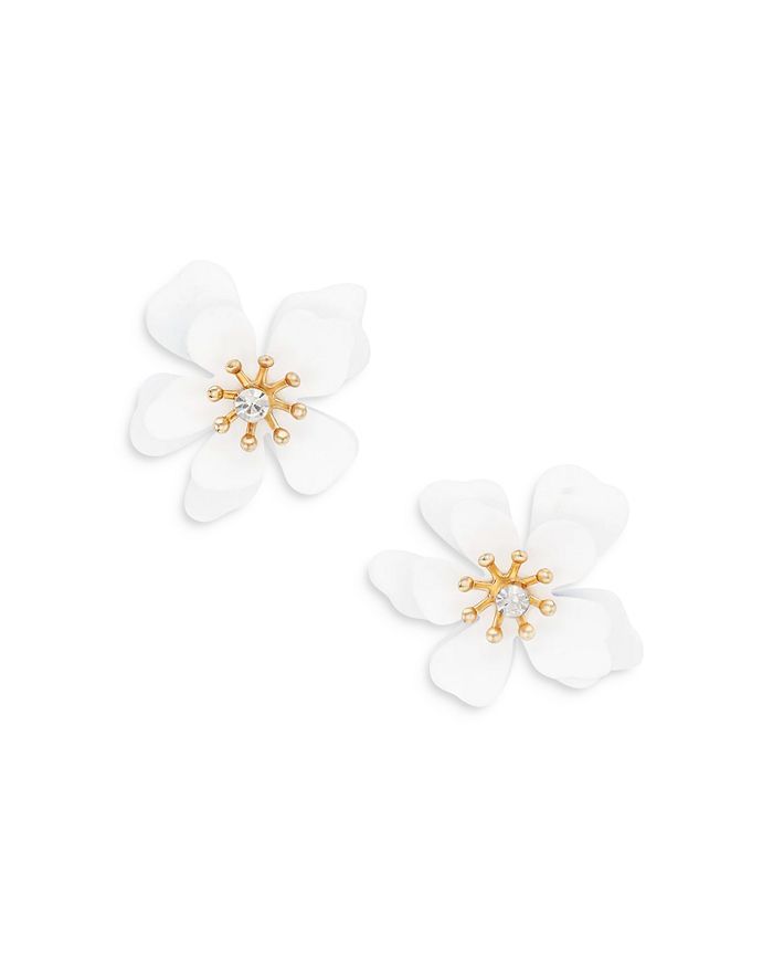 Bloom Cubic Zirconia Flower Stud Earrings in 18K Gold Plated | Bloomingdale's (US)