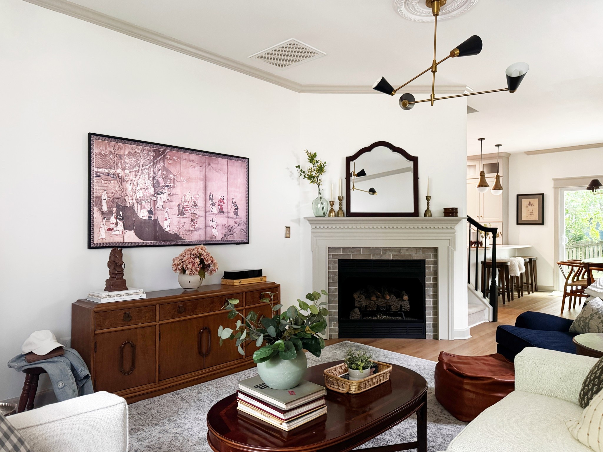 Neutral, traditional living with with eclectic touches  

#LTKHome