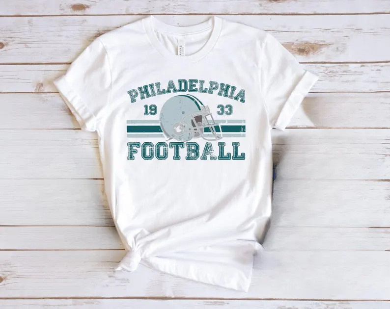 Distressed Philadelphia Football Shirt Eagles Football Crewneck Retro Eagles Shirt Gift for Phila... | Etsy (US)