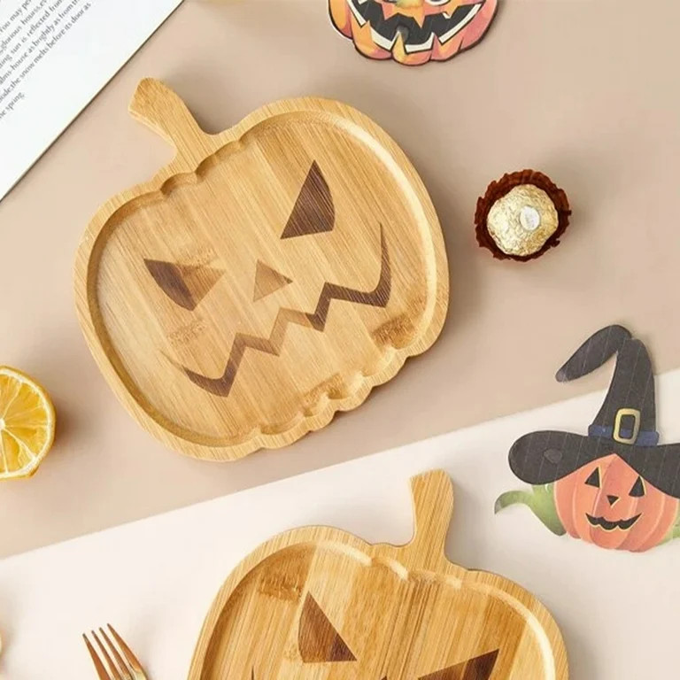 TOPOINT Unique Halloween Pumpkin Shape Storage Plate Polished Minimalist Exquisite Cake Bread Tra... | Walmart (US)