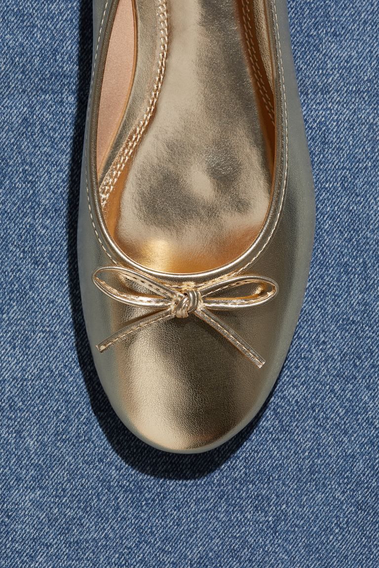 Ballet Flats - Gold-colored - Ladies | H&M US | H&M (US + CA)