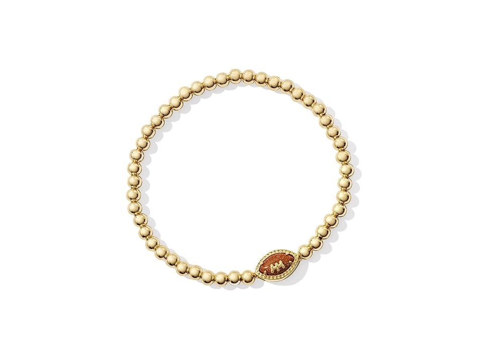 Kendra Scott Football Stretch Bracelet (Gold Orange Goldstone) Bracelet | Zappos
