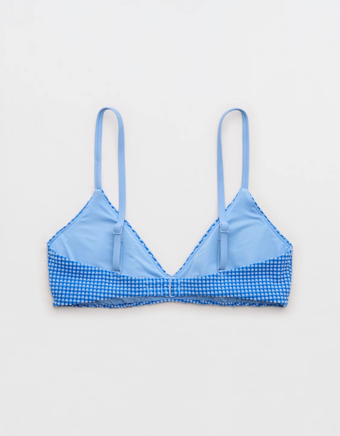 Aerie Gingham Skinny Strap Voop Bikini Top | Aerie