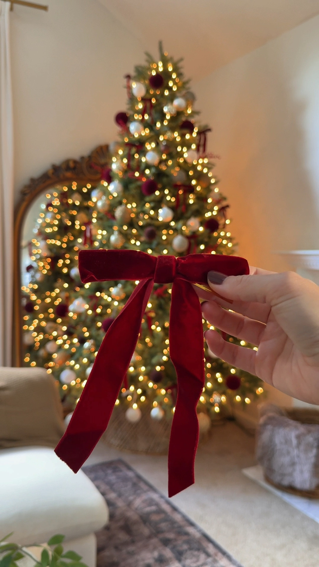 The most beautiful burgundy velvet bows that have a tie on the back to make it easy to add to your tree! 🎄

I used the burgundy velvet bow in the 5x7” option with 1” width. I linked as many options that are still available! 

#LTKHoliday #LTKFindsUnder50 #LTKSeasonal