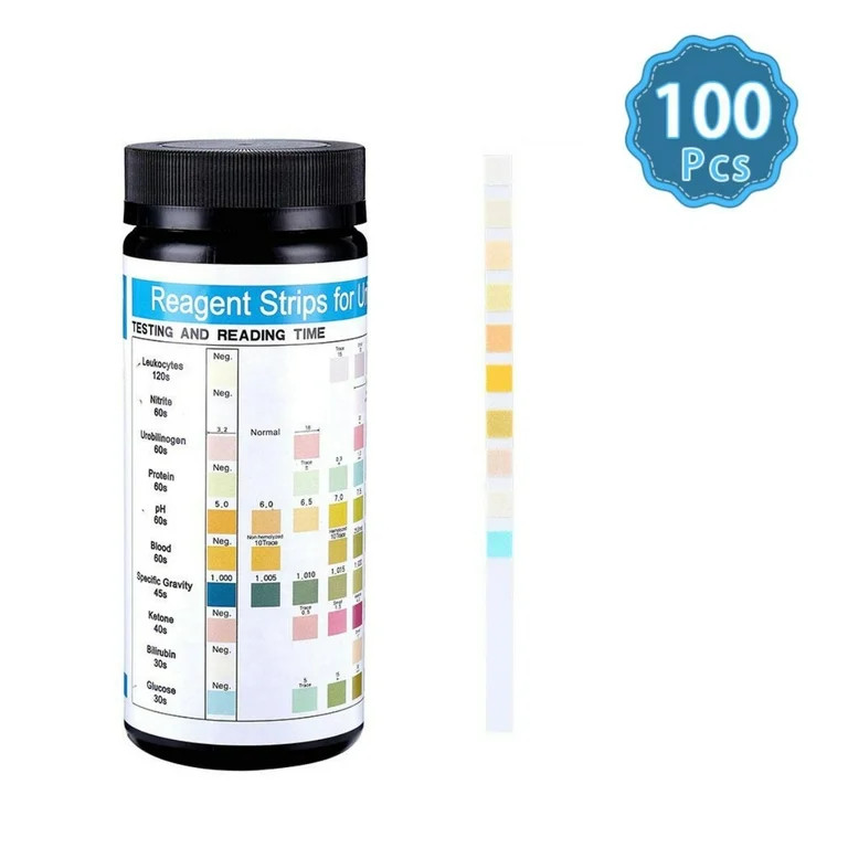 100 Pcs Urine Test Strips 10 Parameters Urinalysis Dip-Stick Testing Kit | Walmart (US)
