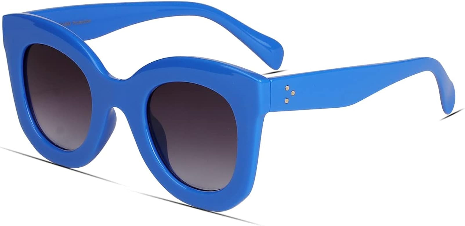 Freckles Mark Cute Butterfly Sunglasses for Women Trendy Round Cat Eye Sun Glasses Large Designer... | Amazon (US)