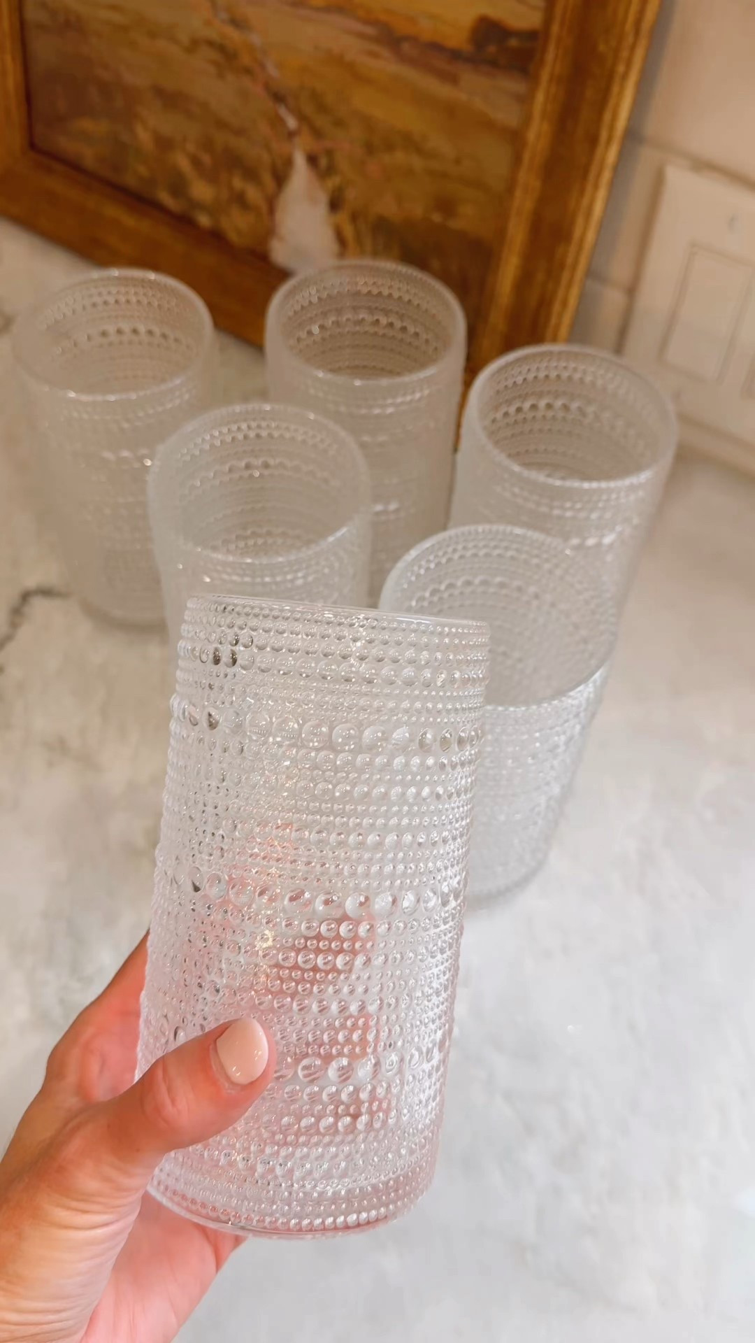 ✨Loving these Amazon hobnail drinking glasses! They look just like the Pottery Barn version but for a fraction of the price 👏 Perfect for everyday use. Such a pretty way to elevate your kitchen essentials without the splurge!



#AmazonFinds #KitchenFavorites #HobnailGlasses #PotteryBarnDupe #AmazonHome #AffordableHomeDecor #EverydayEssentials #LTKHome #LTKFinds #HomeStyle #KitchenInspo #Glassware #TabletopDecor #AmazonDupes #HomeAesthetic

Amazon hobnail drinking glasses, Pottery Barn glassware dupe, affordable kitchen decor, everyday drinking glasses, Amazon home finds, stylish glassware, Amazon kitchen essentials

#LTKHome #LTKFindsUnder50 #LTKParties