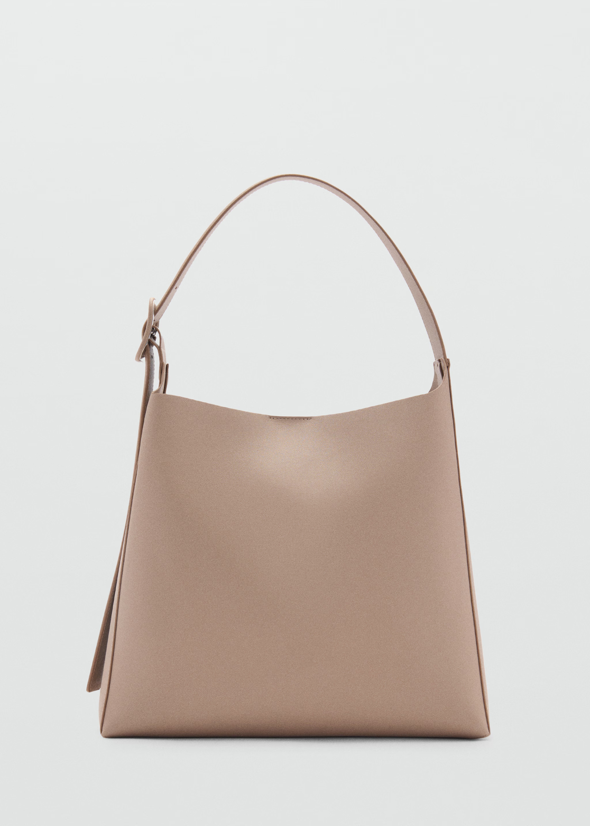 Shopper bag with buckle - Woman | MANGO USA | MANGO (US)