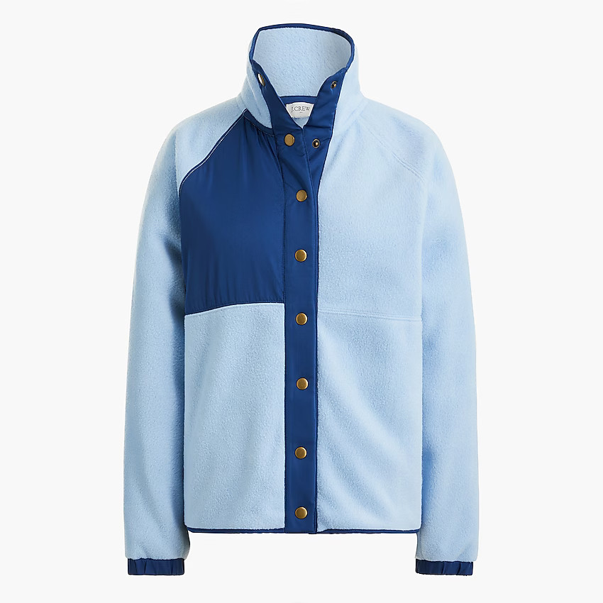 Sherpa jacket with snaps | J.Crew Factory