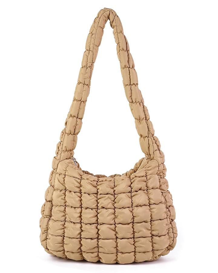 Rejolly Puffer Quilted Shoulder Bag for Women Puffy Bubble Tote Bag Lightweight Nylon Handbag Pad... | Amazon (US)