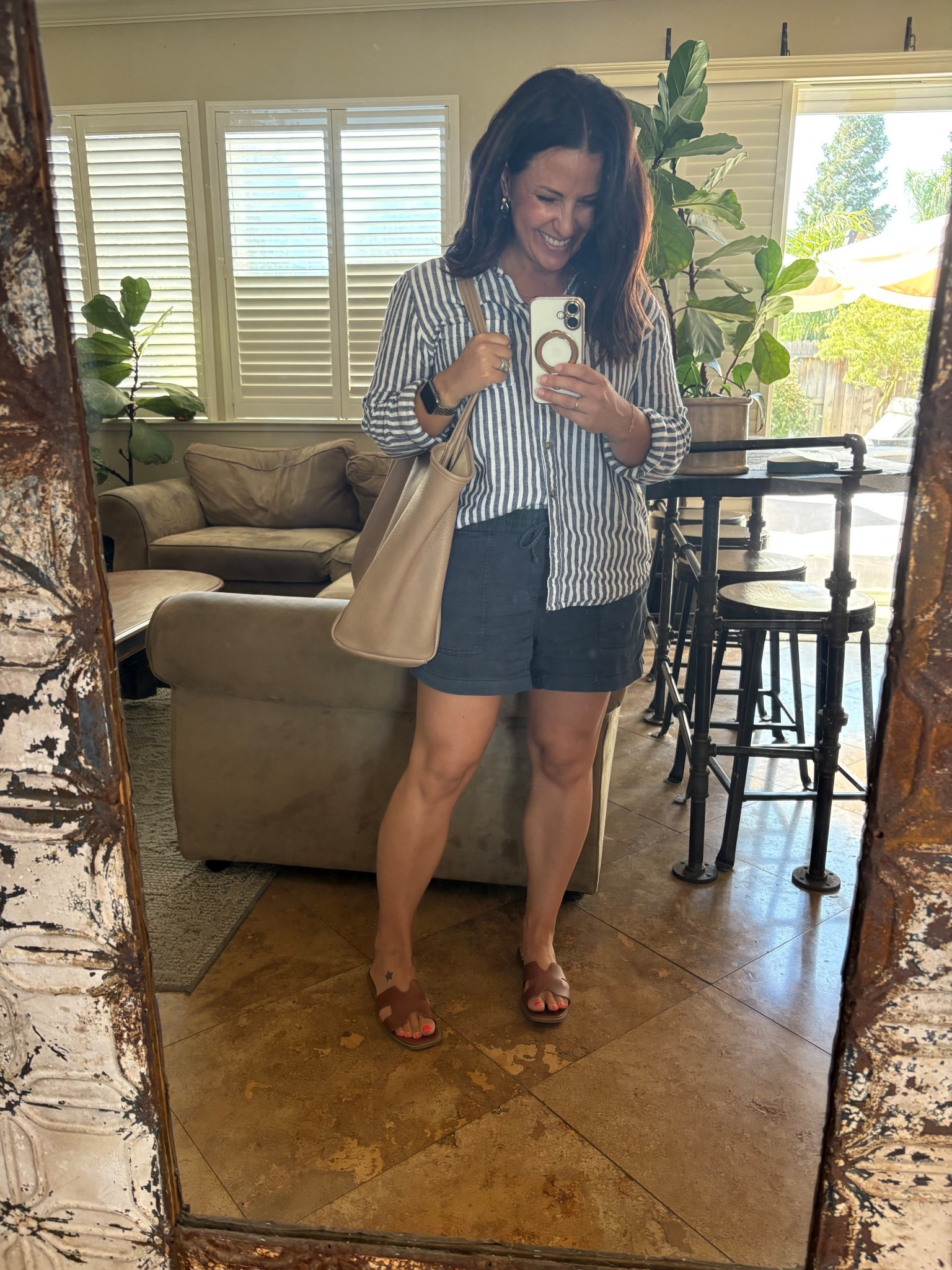 Back to school after the holiday weekend for a non-student day of meetings and planning. Preppy summer shorts look. Linen striped button down shirt. 


#LTKSeasonal #LTKPetite #LTKOver40