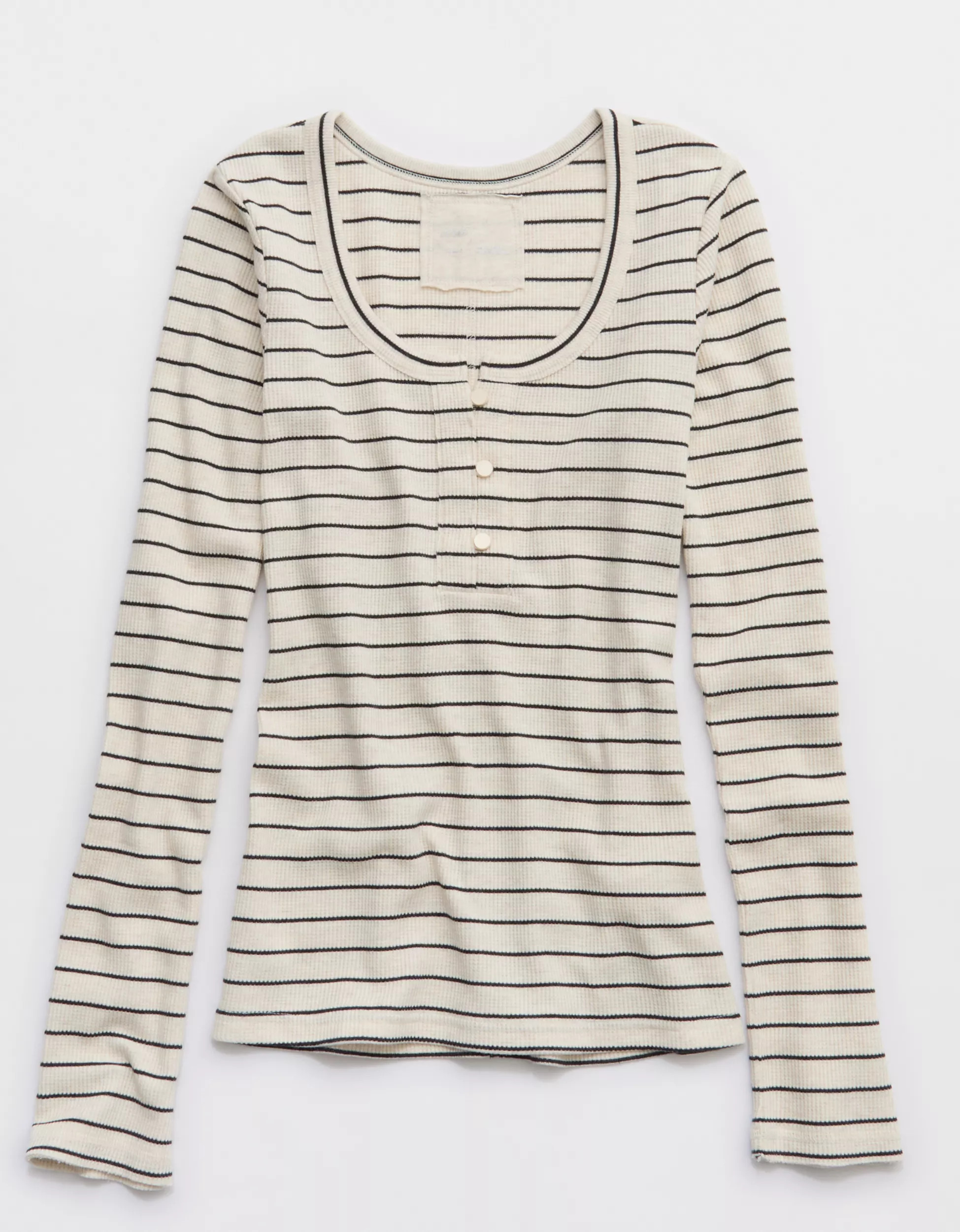 Aerie Essential Henley Layering T-Shirt | Aerie