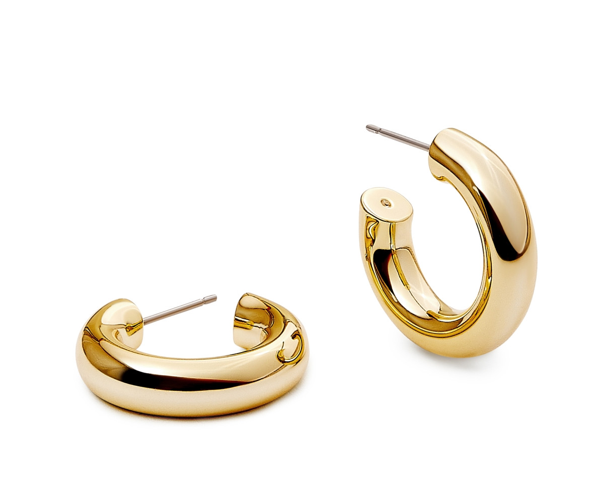 Ana Luisa Small Gold Hoop Earrings - Tia Mini - Gold, gold | Macy's