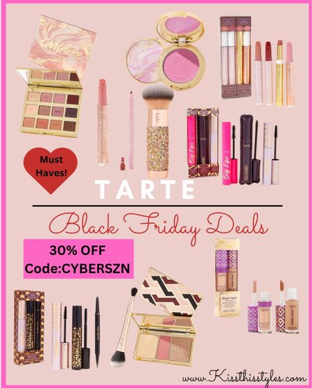 Tarte Black Friday Deals!

30% off Sitewide & Free Shipping!

I will be stocking up on my favorites!

Loving the new eyeshadow!
I will be ordering this one!

Gift guide for the makeup lover
Gift guide for the girly girl
Make up gift guide
Designer makeup dupes
Designer makeup dupe gift guide 

Gift Guide For The Spa Lover
Gift guide for self care lover
Gift guide for self care
Gift Guide for Holiday
Gift guide for Christmas 
Gift guide for mom
Gift guide for the coffee lover
Gift guide for the stay at home working 
mom
Working from home must haves 
Gift guide for her 
Affordable gift guide
Gift guide for him
Gift guide for all
Gift guide for everyone 
Amazon must haves
Amazon gift guide
Must haves for 2022
Coffee lover must have 
Gift guide for sister
Gift guide for brother
Gift guide for tea lover
Gift guide for aunt
Gifts under $25
Gifts under $100
Gifts under $50
Stocking stuffers 
Black Friday deal
Cyber Monday deal
Tarte sale
Makeup sale
Stocking stuffers 

#LTKGiftGuide #LTKbeauty #LTKCyberweek