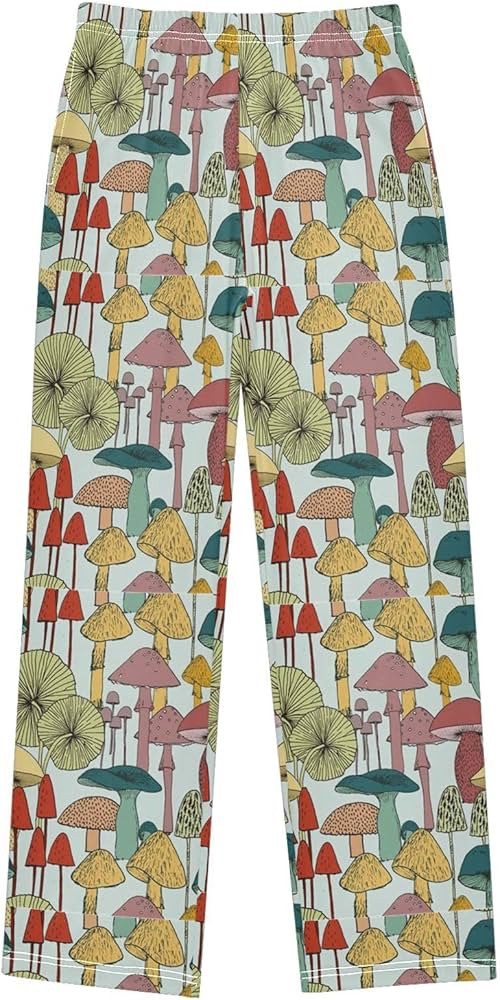 Pfrewn Unisex-child Pajama Pants Colorful Mushroom Lounge Pants Soft Pajama Bottoms with Pockets,... | Amazon (US)