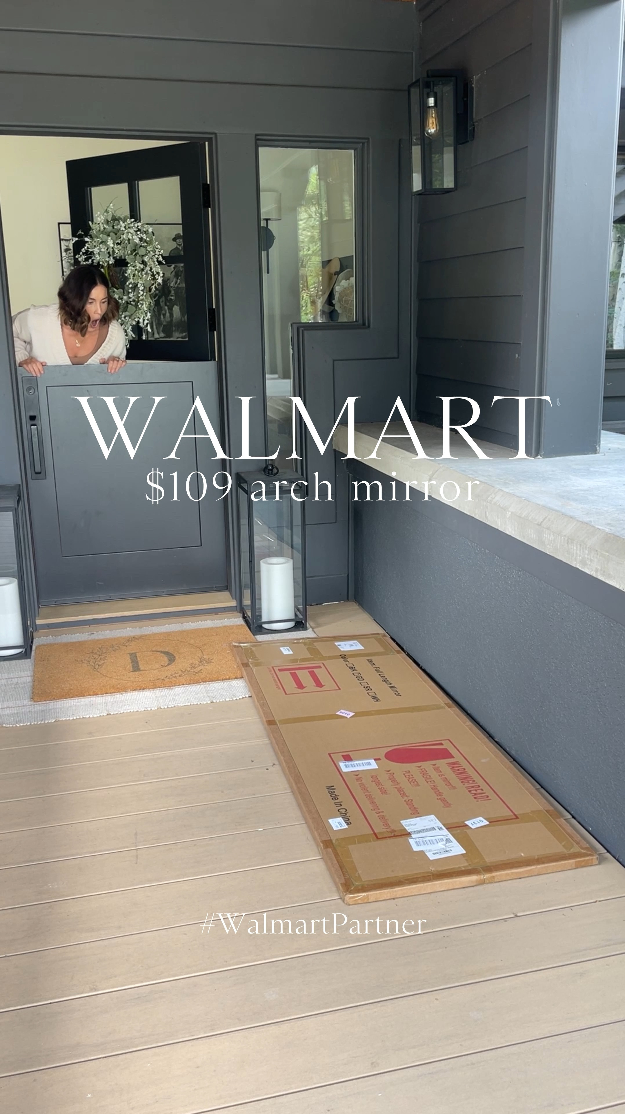 HOME \ let’s rolllll it back with the best @Walmart pricing!👌🏻 Loving my new arch mirror - only $109 usually $299! What a savings🙌🏻 #WalmartPartner 
I have the gold option / size: 71”x27”✨ Hang it on the wall OR use the adjustable frame. It also comes in black and silver in 8 different sizing! 

Bedroom
Decor
Living room 

#LTKHome #LTKVideo