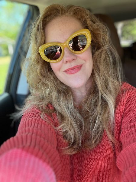 you need these $15 sunglasses 🕶️ . comes in many colors - these are the yellow! 

#LTKfindsunder50 #LTKover40