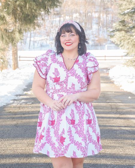 love at f r o s t sight 🫶🏻 #ad this @beyondbyvera dress is from the Pondicherry collection and omg is it gorgeous 😍 I love the flirty flutter sleeves and vibrant pinks and lace trim - it just makes you want to twirl! when the snow melts and the sun warms us all back up, this Chloe dress will be perfect for fun day events and events that carry into night 🌟 it comes in two other colors, too - shades of blue and a pretty peach!
✨ Beyond by Vera prints are original and hand drawn before being screen printed! Each piece is cut and stitched by hand and all of them bring about that sense of wanderlust! 🧳 linked this dress and some of my other favorite pieces from the Pondicherry collection! #BEYONDbyVERA #traveloutfit #resortstyle #valentinesdayoutfit #vacaystyle 

#LTKSeasonal #LTKmidsize #LTKtravel