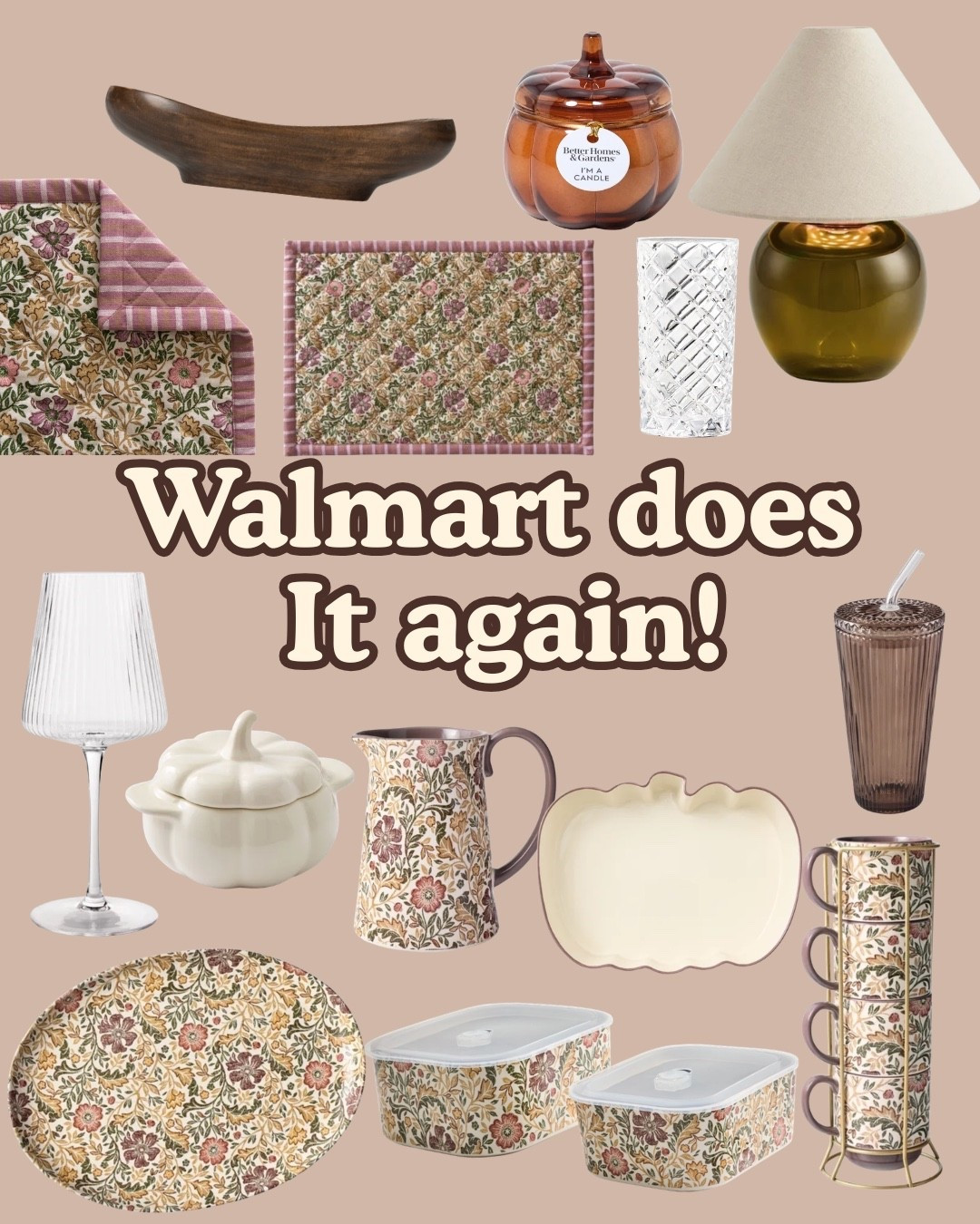 Walmart fall collection must haves! Walmart home finds, kitchen must haves from Walmart, better home and garden.

#LTKHome #LTKSeasonal