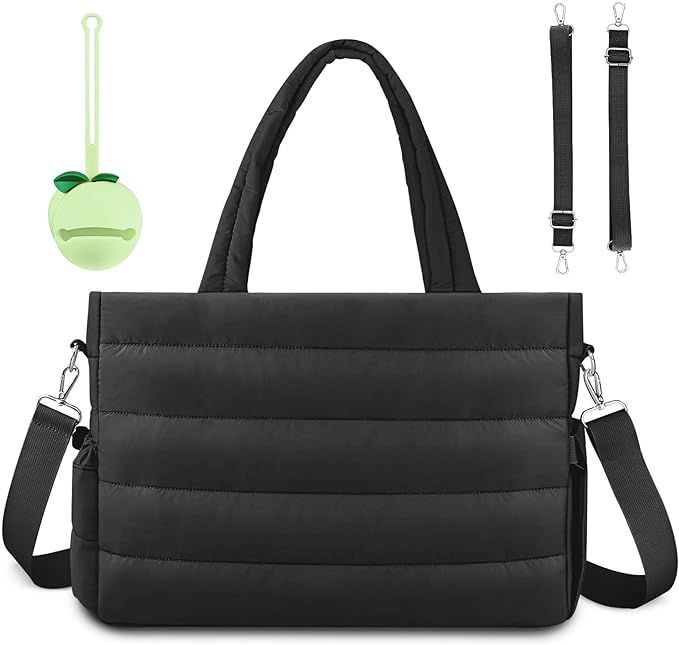 Diaper Bag Tote, Baby Diaper Tote Bags Crossbody Hospital Bag Travel Large Mommy Bag, with Silico... | Amazon (US)