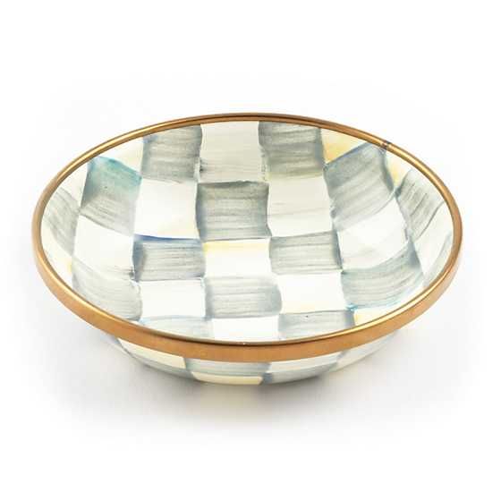 Sterling Check Enamel Dipping Bowl | MacKenzie-Childs