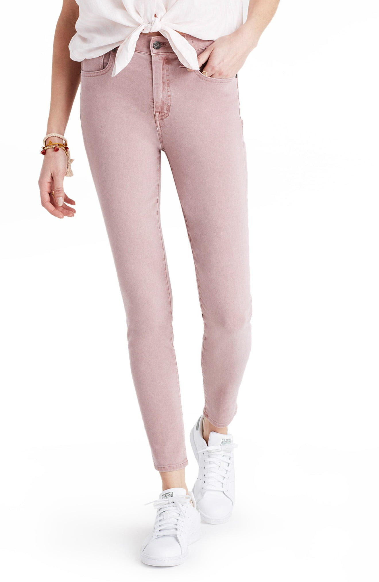Garment Dye High Waist Crop Skinny Jeans | Nordstrom