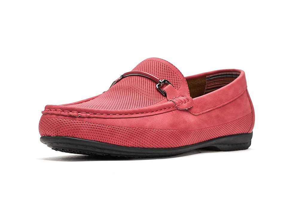 Stacy Adams Colton Moc Toe Slip-On Loafer Men's Shoes Red : 9.5 M, Faux Leather | Zappos