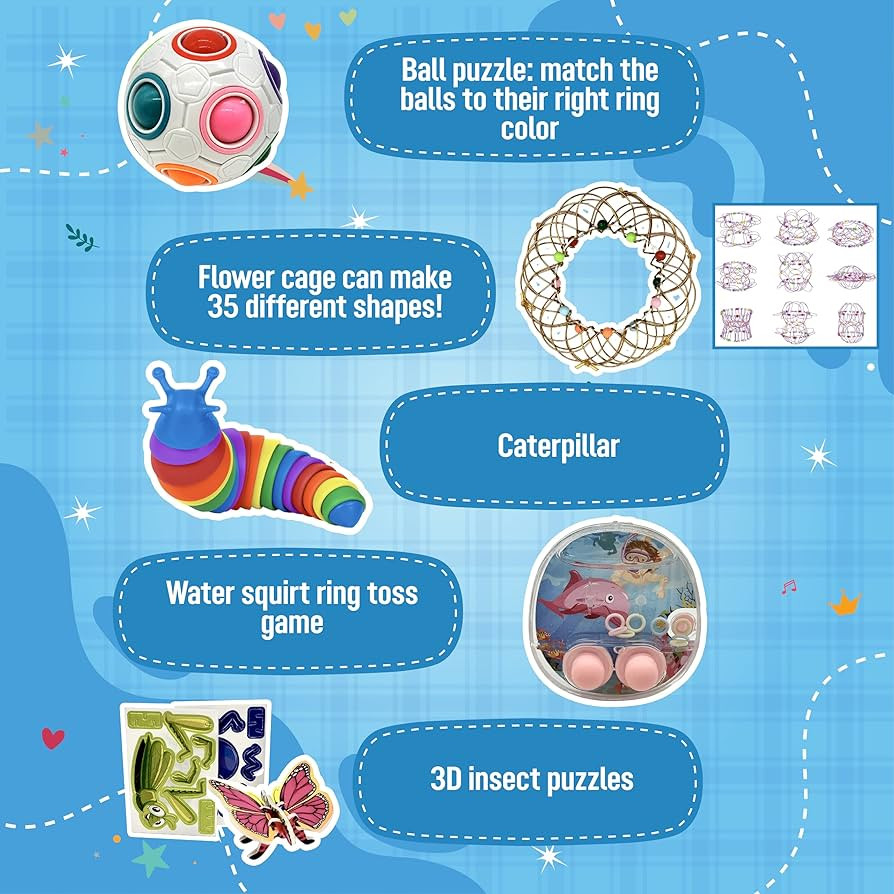 TRADER Z'S-New Travel Activity Kit, Kids and Toddlers Toys, Car Road Trip Essentials, Airplane an... | Amazon (US)