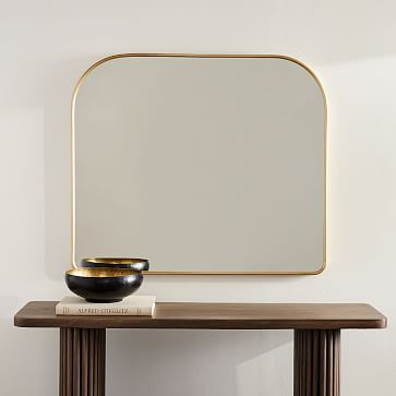 Streamline Wide Arch Mantel Mirror - 36" | West Elm (US)