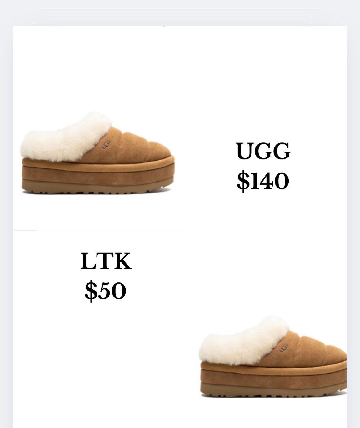 House shoes, house slippers, platform slippers, Uggs 

#LTKFindsUnder50 #LTKStyleTip #LTKShoeCrush