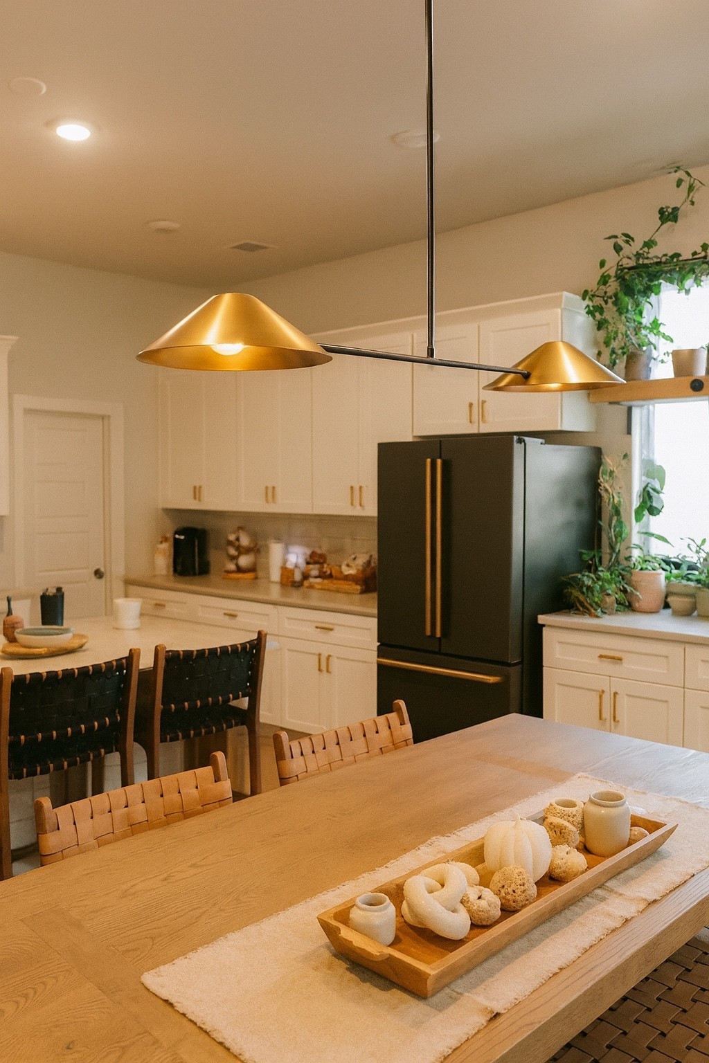 Golden hour every night ✨ The Arhaus gold brass statement light adds just the right touch of warmth and sophistication above our dining table. It ties in perfectly with soft neutrals and coastal textures for that effortless, lived-in elegance.
Linked everything to help you recreate this glow-up moment 🤍

#ArhausHome #LTKhome #DiningRoomGoals #ModernCoastal #GoldLighting #NeutralDecor #CozyVibes #HomeInspo

#LTKU #LTKHome #LTKStyleTip