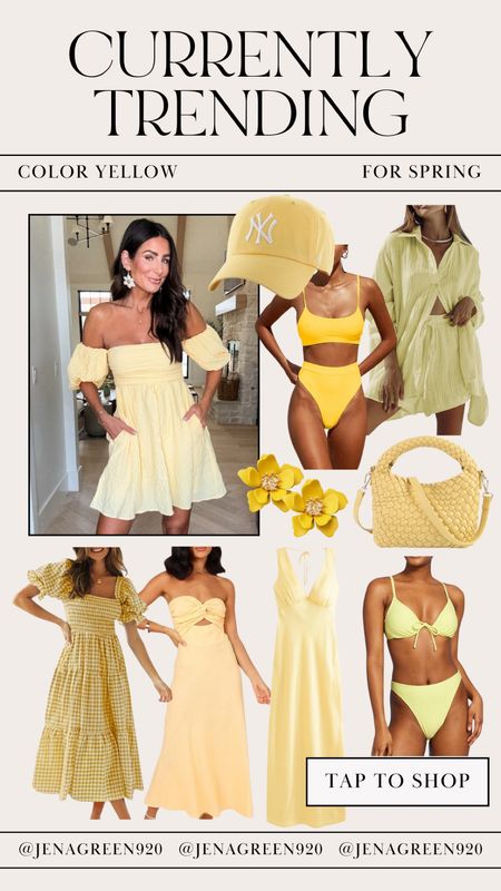 Currently Trending | Yellow Outfits | Yellow Dresses | Spring Trends | Spring Trend

#LTKfindsunder100 #LTKstyletip #LTKfindsunder50