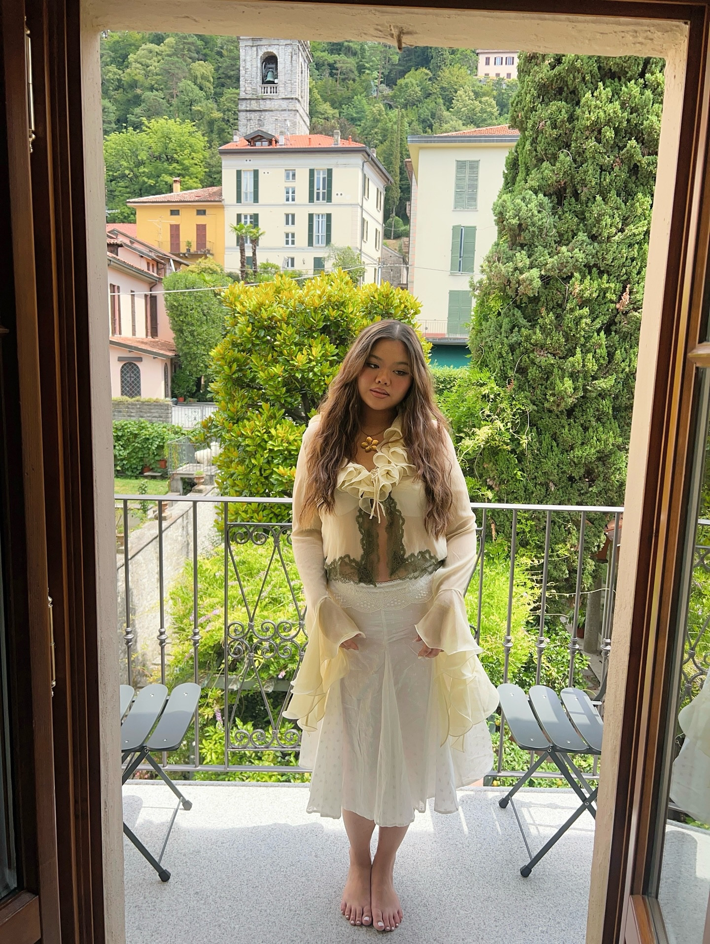 swipe to see why i got very excited while taking photos on the balcony