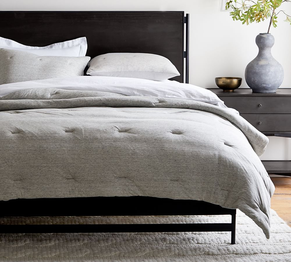 Belgian Flax Linen Jersey Comforter & Shams | Pottery Barn (US)