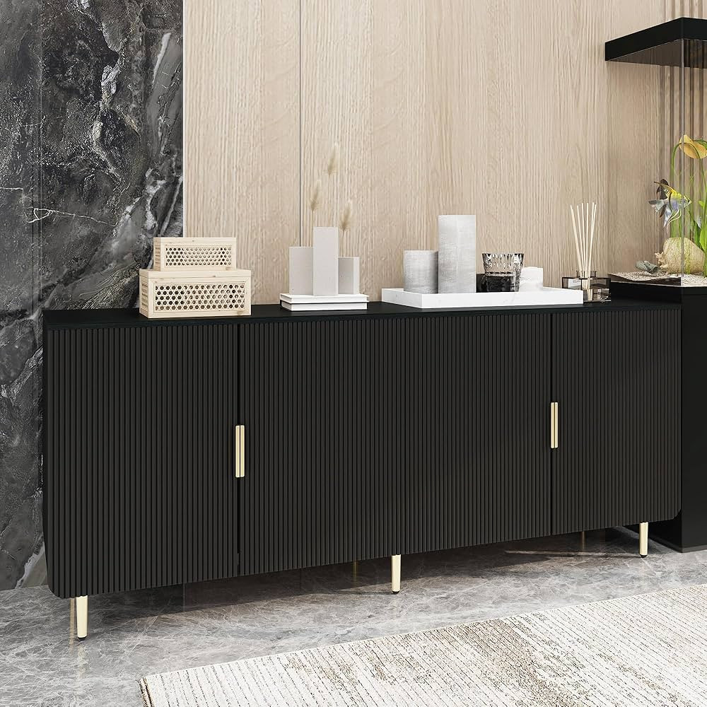 Classic Sideboard Cabinet - Blue and Black Two Versions, Buffet Sideboards Console Table, Storage... | Amazon (US)