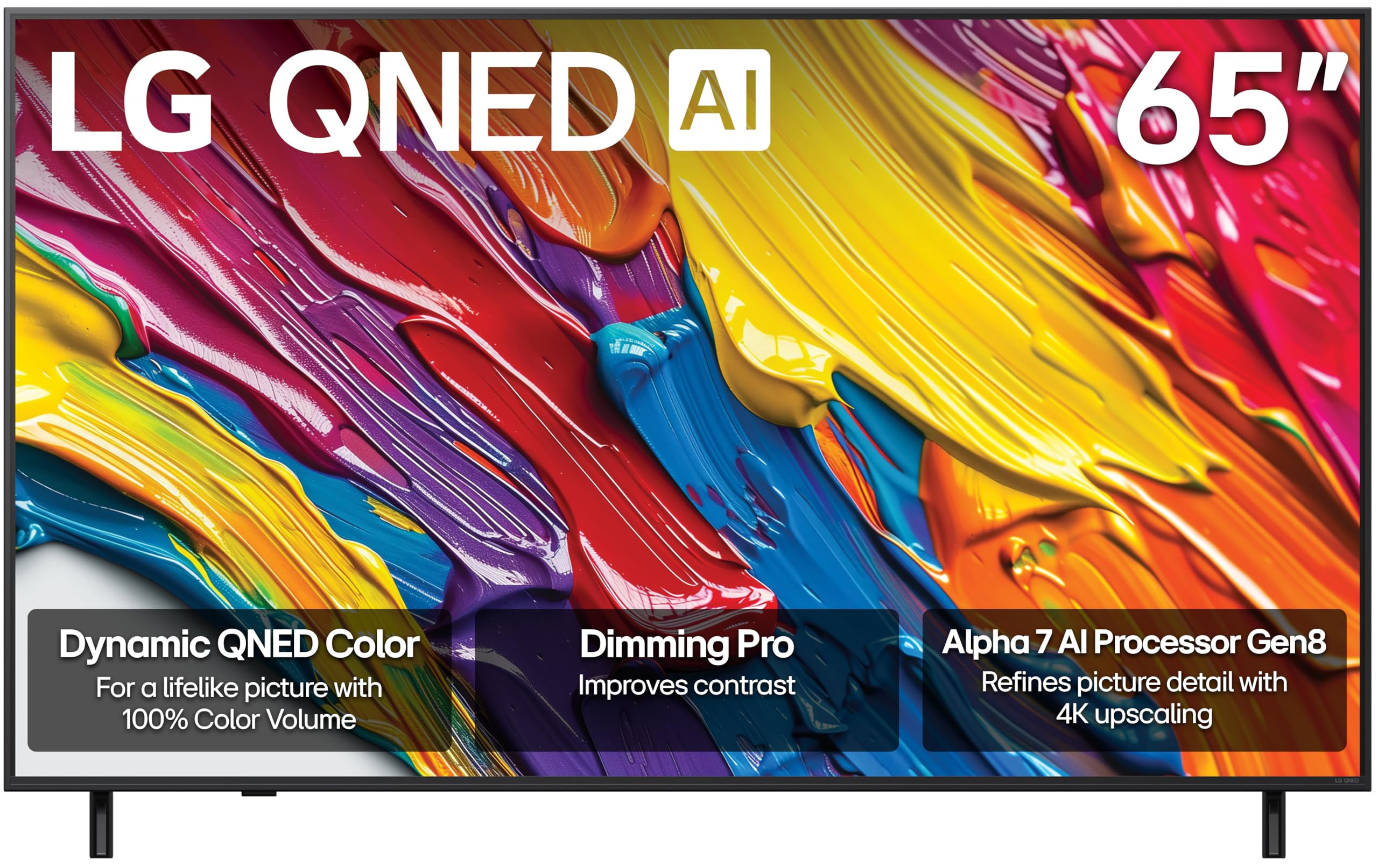 LG 65-Inch Class QNED AI 4K QNED82A Series Smart TV w/AI Sound, HDR10, 4K Super Upscaling, Filmma... | Amazon (US)