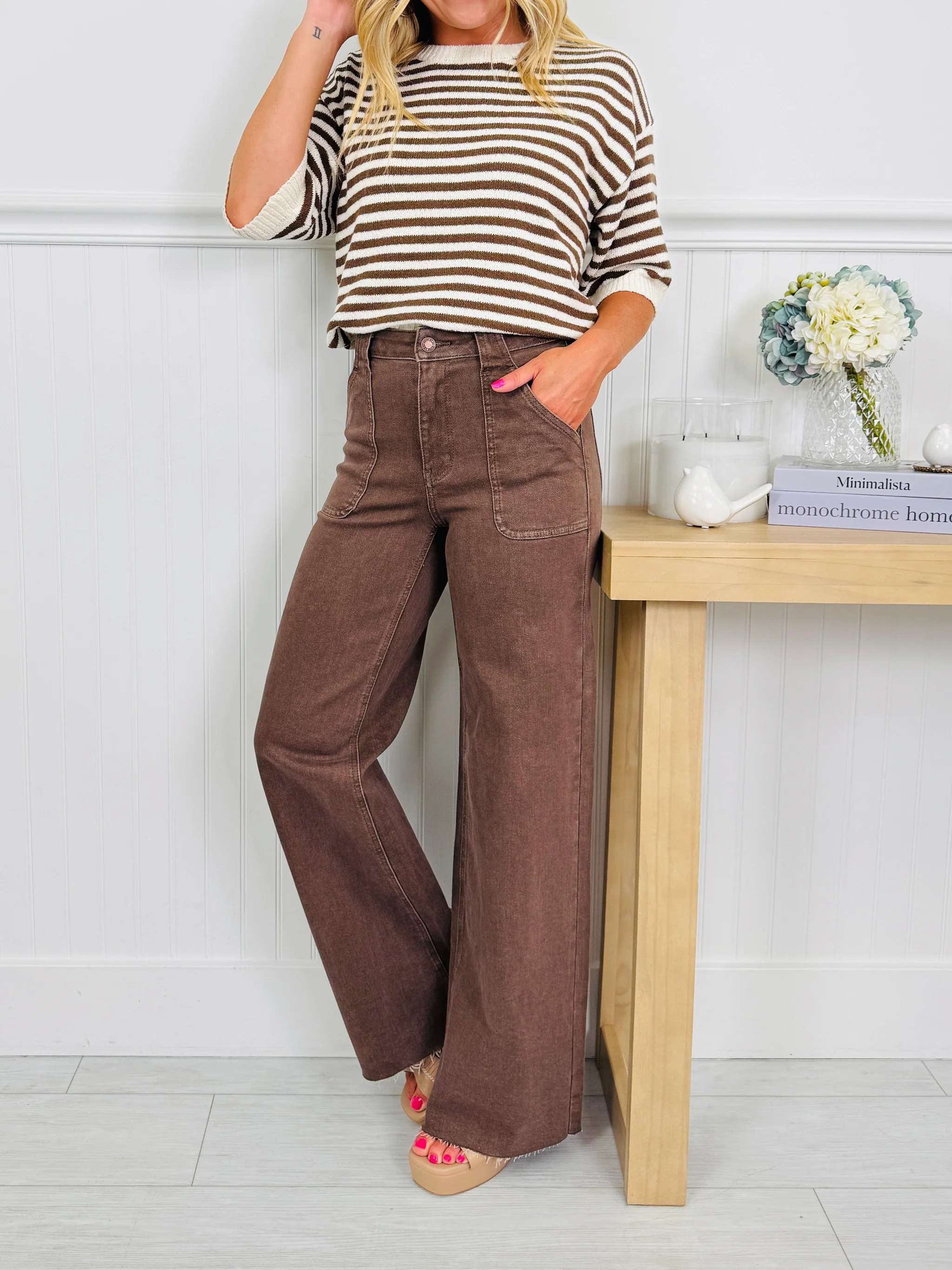 Judy Blue Box of Chocolates Retro Wide Jeans | Shop.app