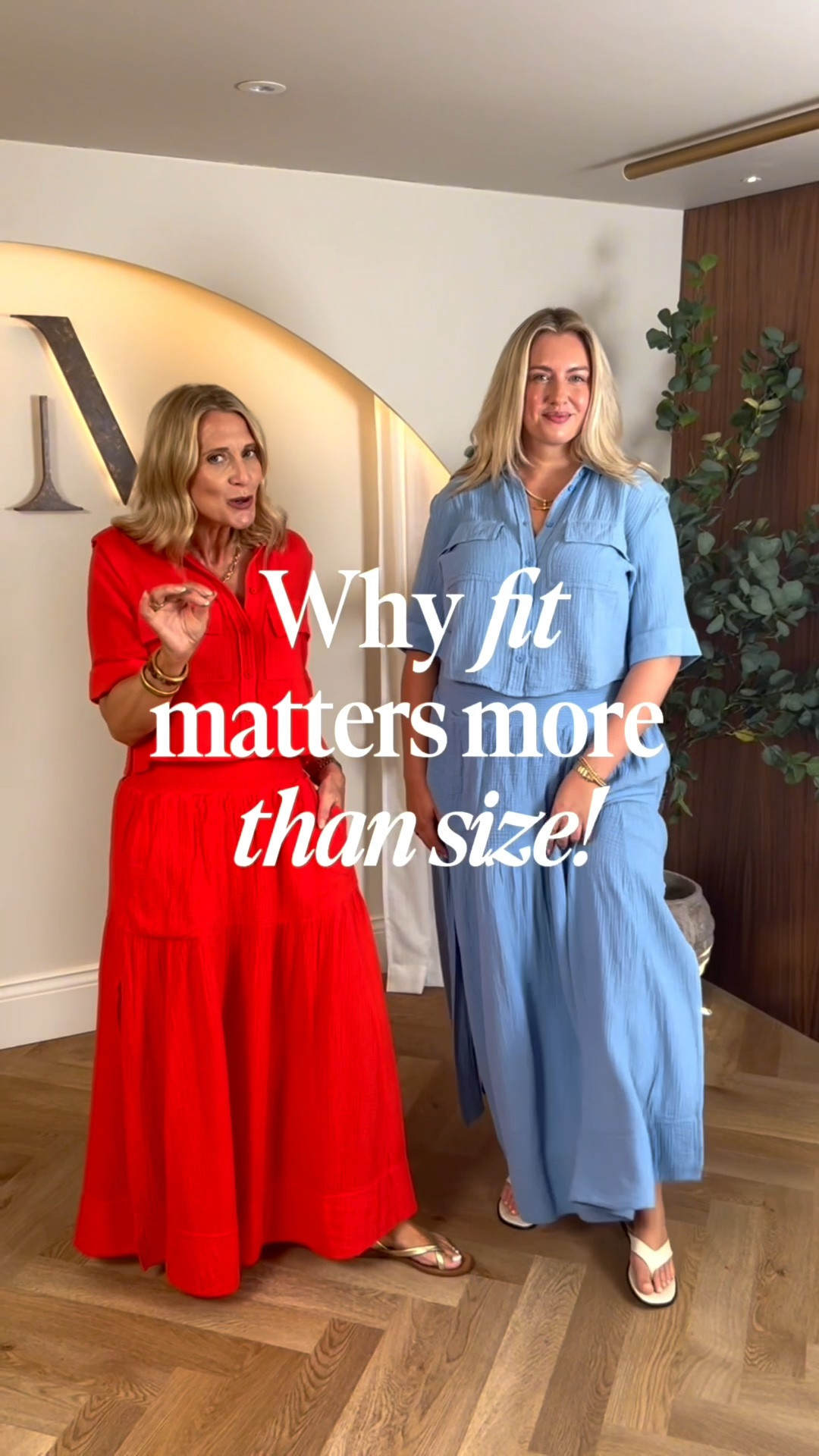 Fit will always matter more than the size on the label. 💛

In this reel, we're showing the same cheesecloth co-ord, I am in a Size 8 and a Size 16.

We'll talk you through which size to choose, how the fit should look, and why the trouser length makes such a difference.

Remember, it's not about the number on the label. It's about getting the fit right so the outfit does all of the work for you and creates beautifully balanced proportions using our Hourglass Balancing Method®

#LTKuk #LTKsummer #LTKover50style
