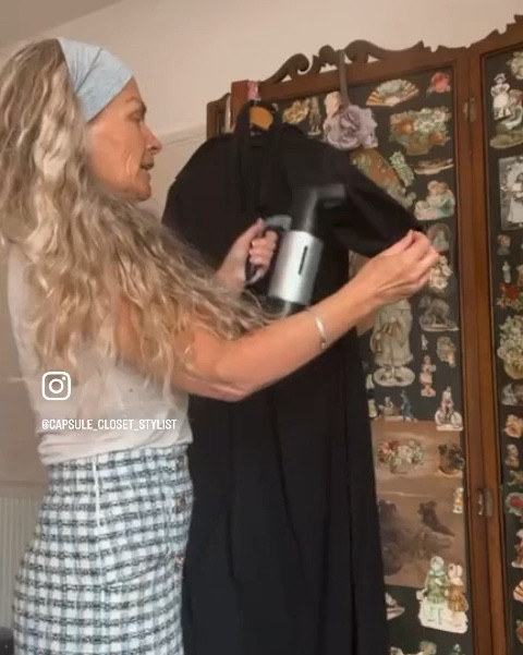 The best way to take out creases from clothes. A clothes steamer. #clothessteamer #steamclothes #clothesmaitenence #takeoutcreases 

#LTKitbag #LTKstyletip #LTKtravel