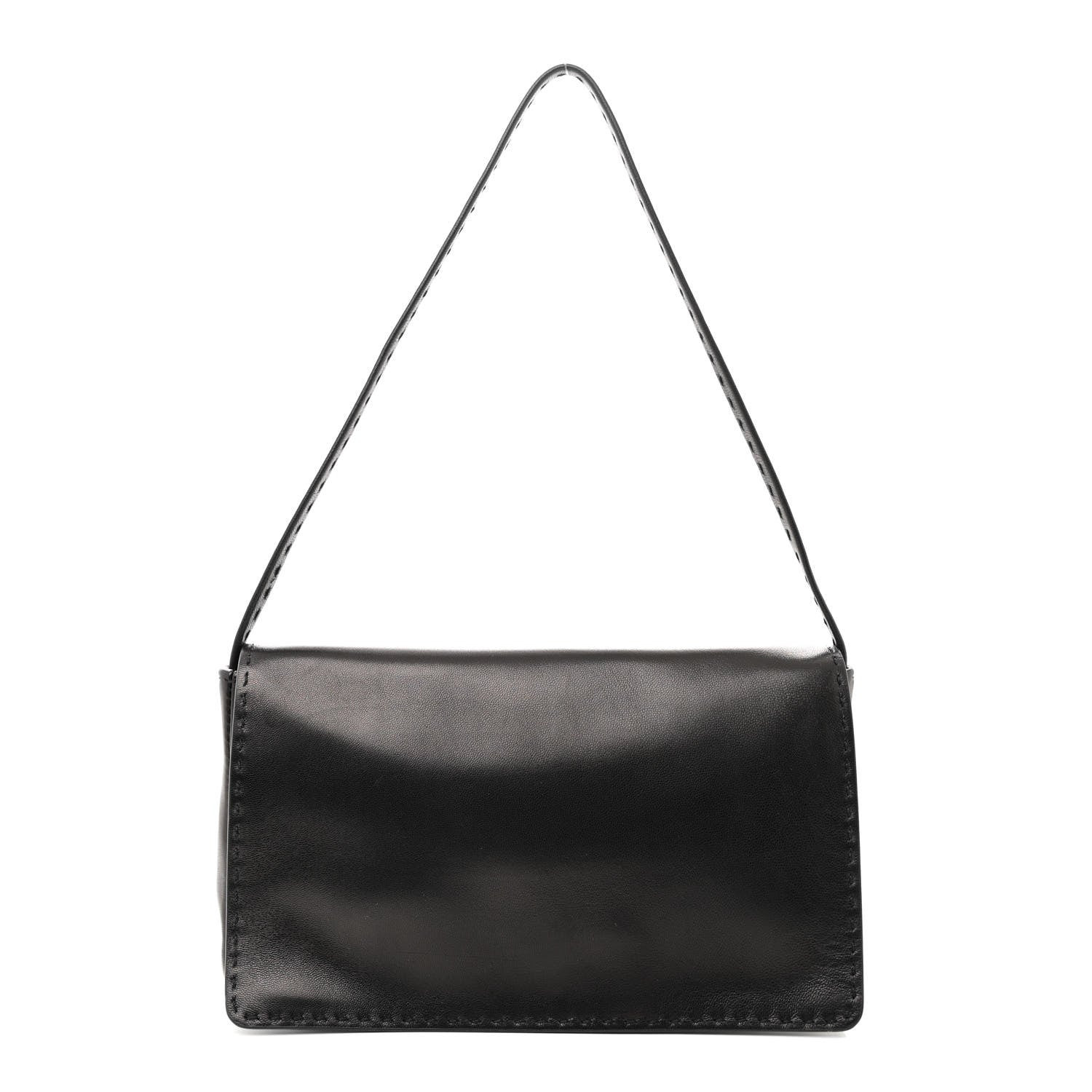 Nappa Nuance Shoulder Bag Black | FASHIONPHILE (US)