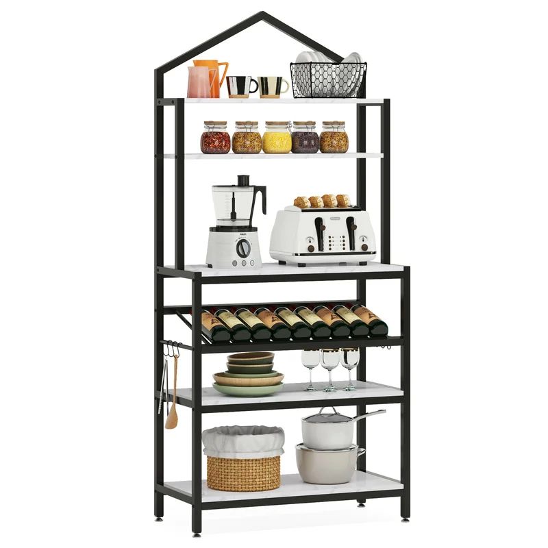 Shawana 31.5'' Steel Standard Baker's Rack with Microwave Compatibility | Wayfair North America