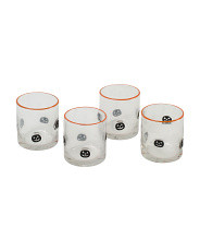 4pk 10oz Jack O Lantern Double Old Fashioned Glasses | Marshalls
