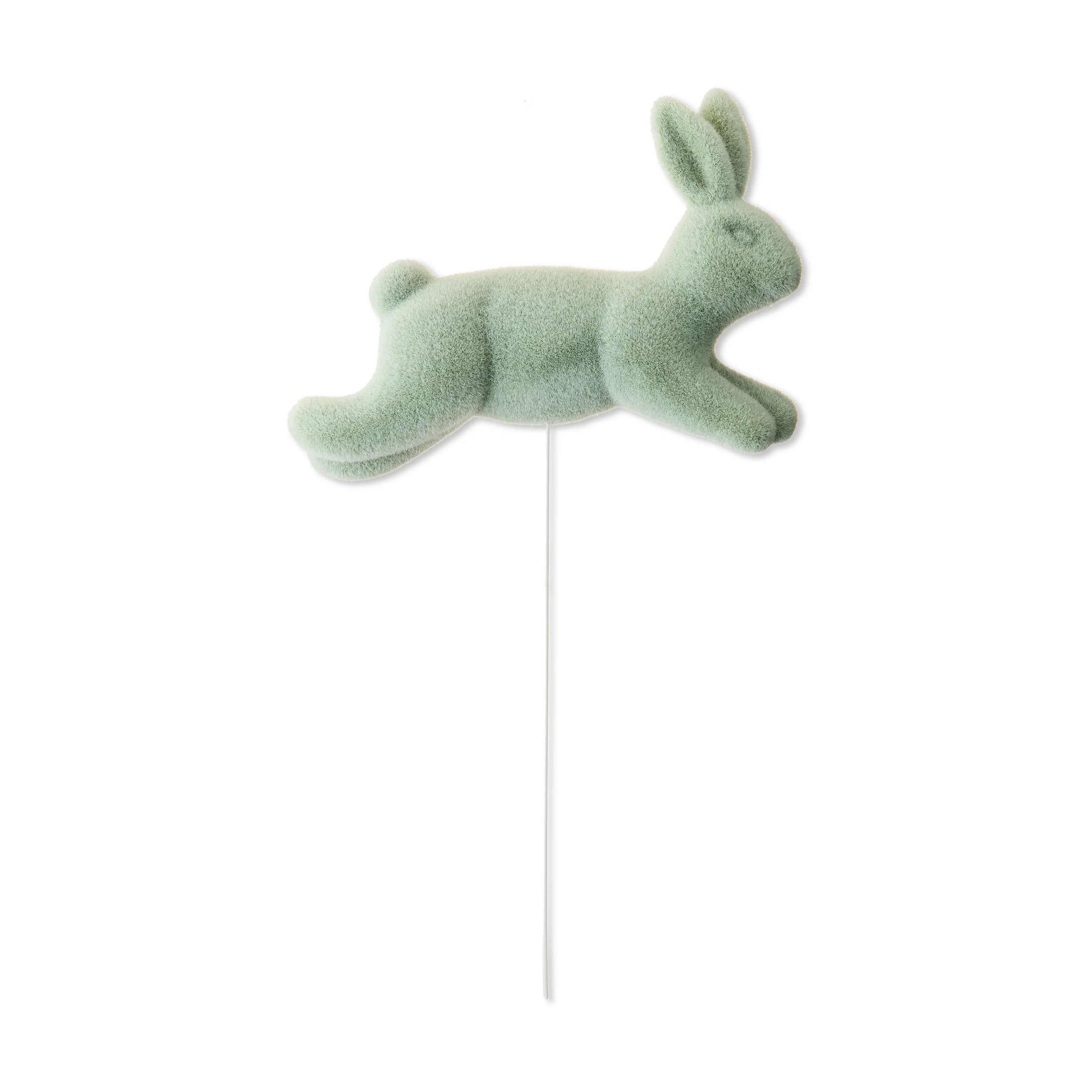 Easter Mint Flocked Bunny Decorative Pick, 14.7 in, by Way To Celebrate | Walmart (US)
