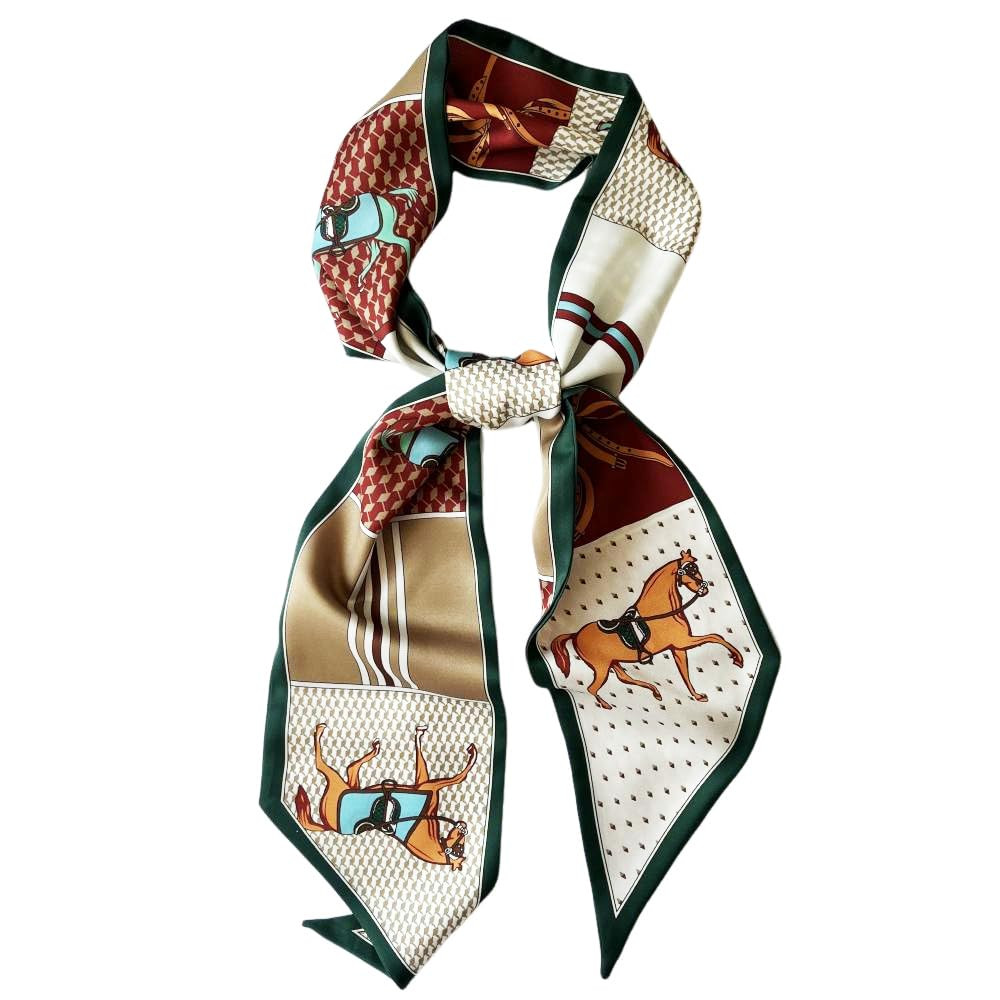 Silk Head Scarf for Hair Fashion Headwrap for Women Lightweight Neck Tie | Amazon (US)