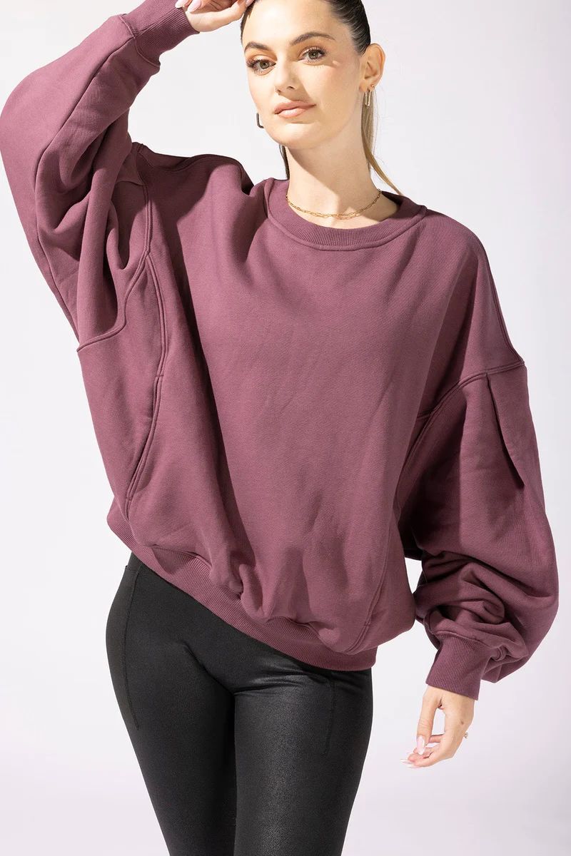 The Brunch Sweater - Merlot | POPFLEX