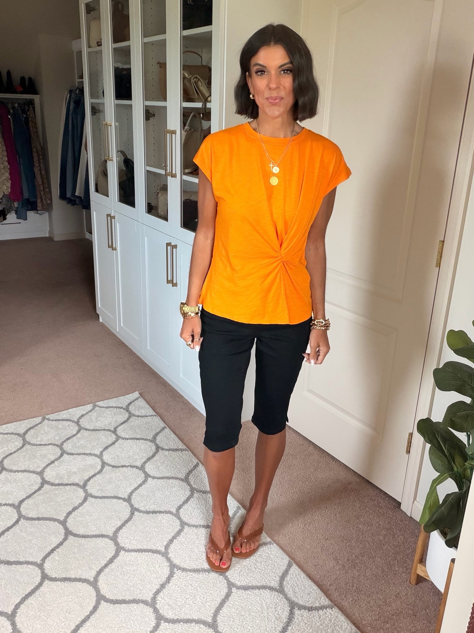 Love this $12 Walmart tee! Size xs 
Size 0 in capris

#LTKootd #LTKmomlife #LTKstorytime