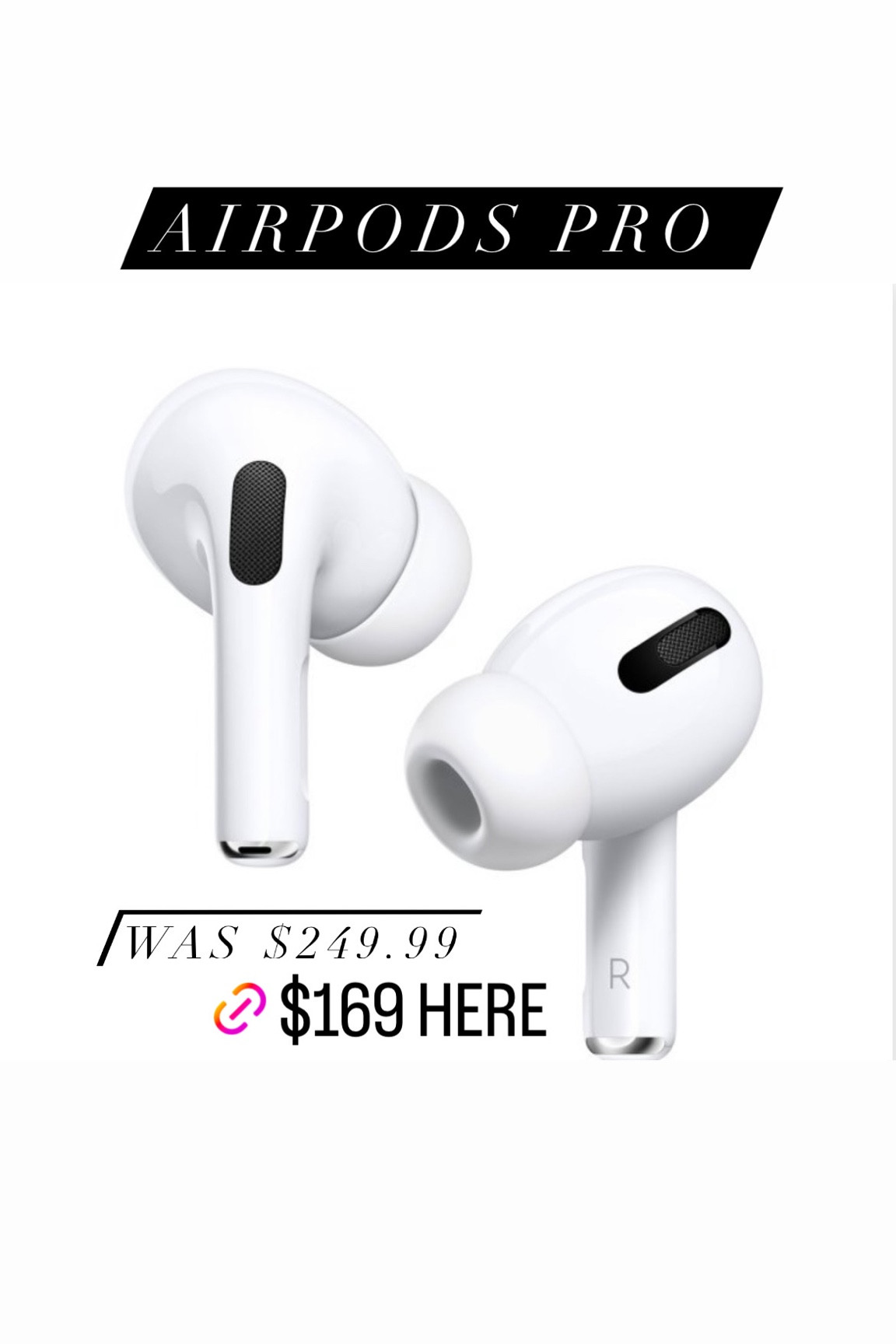 169 discount airpods pro