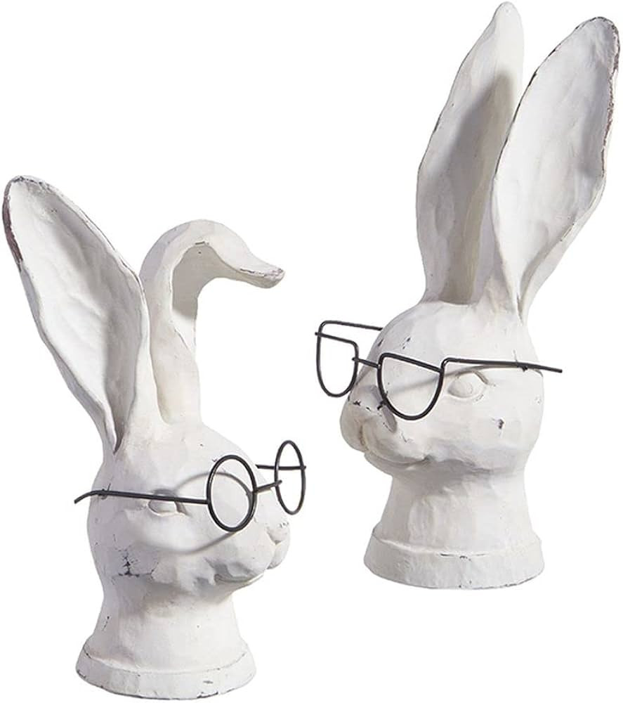RAZ Imports 2023 Home to Roost 8" Rabbit with Glasses, Assorted of 2 | Amazon (US)