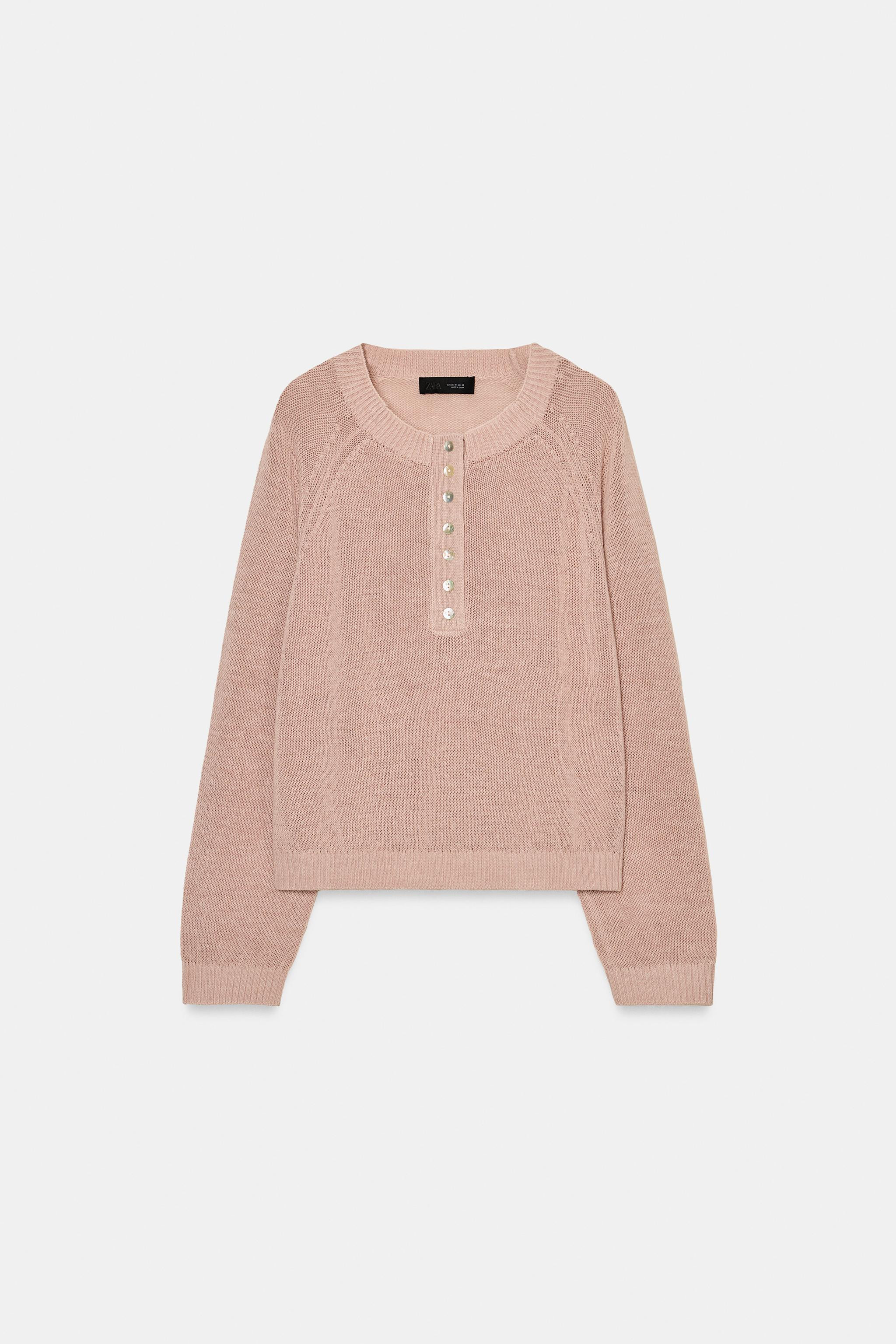 BUTTONED KNIT JUMPER | Zara US